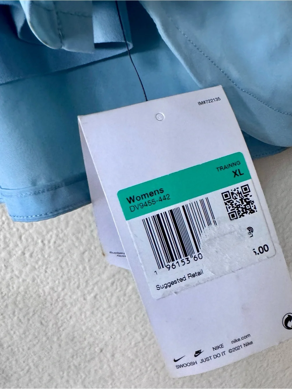NWT Nike Dri-FIT Women’s Skort Size XL Light Blue Built-In Shorts Athletic
